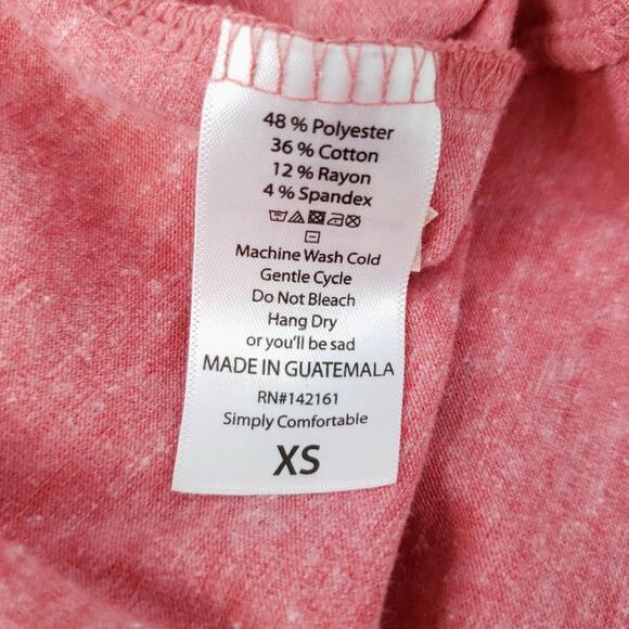 LuLaRoe Madison Heathered Red A-Line Skirt XS XSMALL Spring Summer XS - Picture 6 of 7